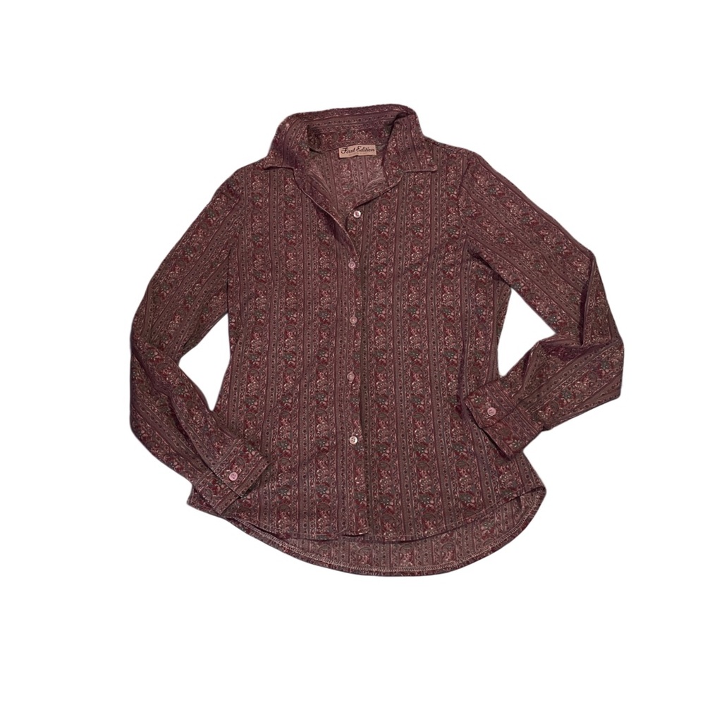 vintage button-up blouse